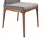 Armen Living Parker Mid-Century Dining Chair in Walnut Finish and Gray Fabric, PK2 LCPKSIGR - alternate 3